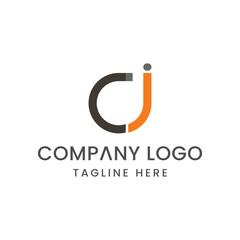 Initial Letter CJ logo Design Outstanding Creative Modern Symbol  Sign