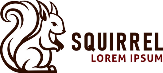 A squirrel animal design icon mascot illustration design concept © Christos Georghiou