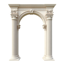 Naklejka premium classic columns isolated on Transparent PNG