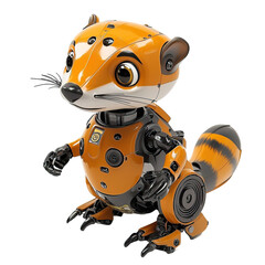 Friendly Robotic Stoat Toy for Kids in Colorful Cartoony Style Perfect for Playtime and Imagination Building