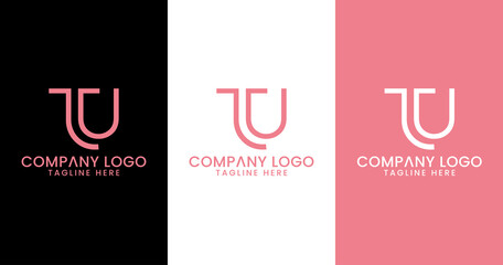 Initial Letter JU logo Design Outstanding Creative Modern Symbol  Sign