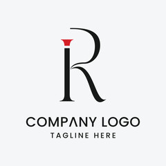 Initial Letter IR Logo Design Outstanding Creative Modern Symbol  Sign