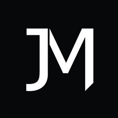 Initial Letter JM Logo Design Outstanding Creative Modern Symbol  Sign