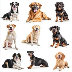 Obraz premium group of dogs