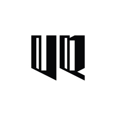 VQ monogram logo design letter text name symbol monochrome logotype alphabet character simple logo