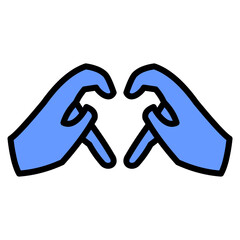 Heart Gesture Icon
