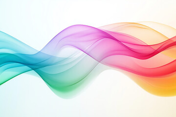 Obraz premium Colorful Abstract Wave Design. Colorful abstract wave design for digital projects and creative backgrounds.