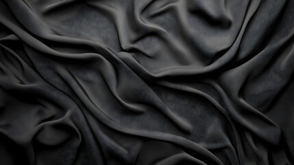 Obraz premium Draped dark fabric texture background