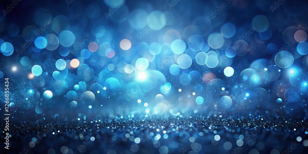 Aufkleber deep blue sparkle a shimmering background of glimmering lights and glittering dust