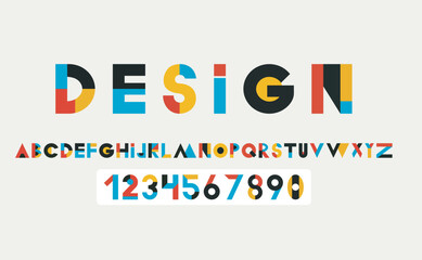 Modern Vector Alphabet and Numbers Design – Perfect for Digital Projects, Print Media, and Creative Branding – High-Quality ABC and Numerals for Professional Use