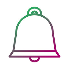 Gradient notification bell icon modern design