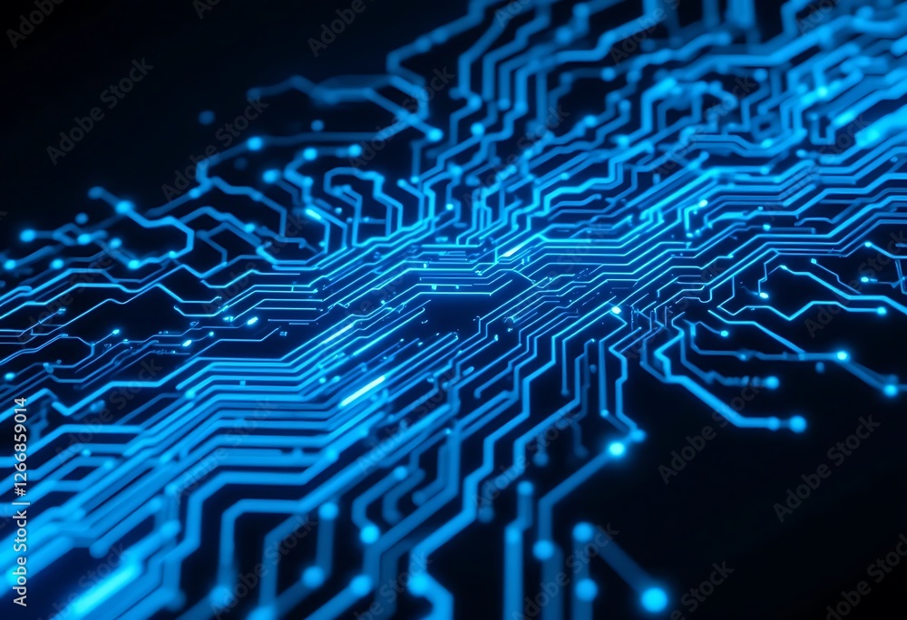 Aufkleber illuminated microchip pathways, a deep dive into circuit board innovation