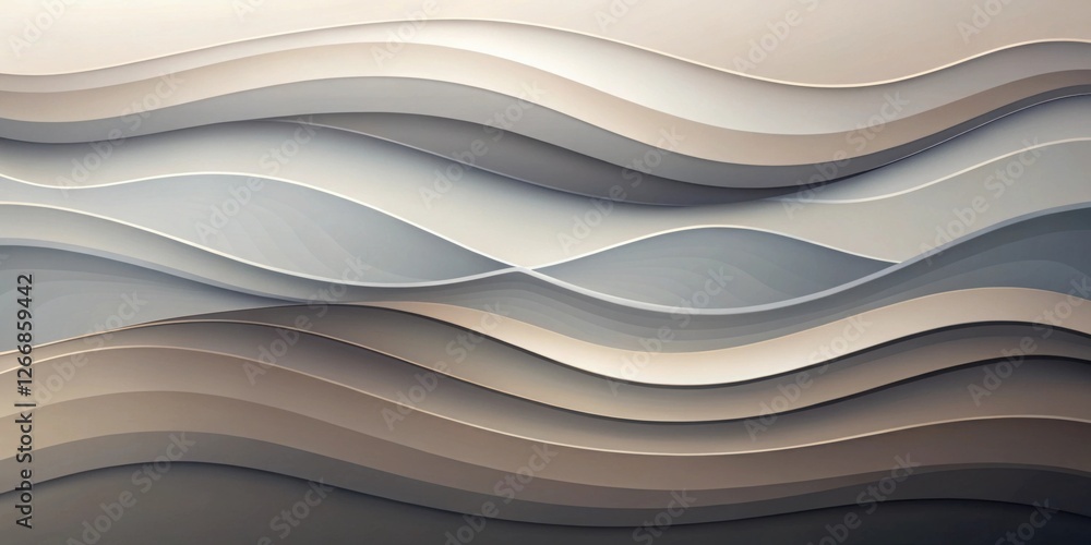 Leinwandbilder abstract undulating layers of neutral tones a seamless pattern design for modern backgrounds