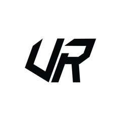 VR monogram logo design letter text name symbol monochrome logotype alphabet character simple logo
