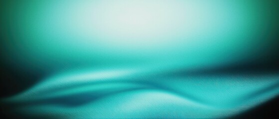 Obraz premium Teal fabric folds, abstract background, presentation backdrop