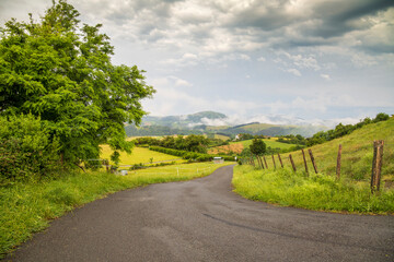 Zumaia coast in Gipuzkoa Basque country Spain