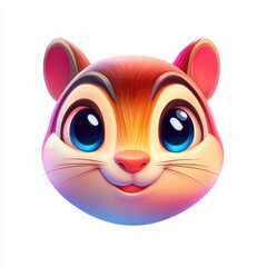 Fototapeta premium Cute animated character with big eyes and cheerful expression on a bright background ideal for children's media and educational content