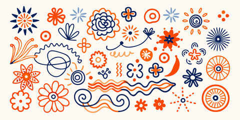 Fototapeta premium Ethereal Blooms: A Kaleidoscope of Color and Form