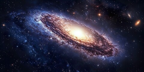 Fototapeta premium Deep Blue Galaxy