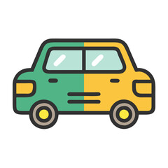 Car Illustration for Transportation