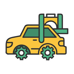 Vehicle Maintenance Illustration