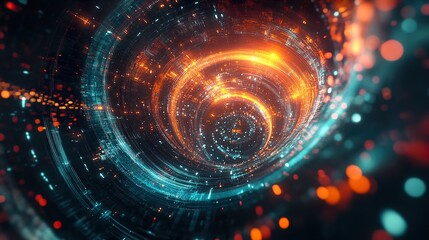 Stock Data Abstract Digital Background
