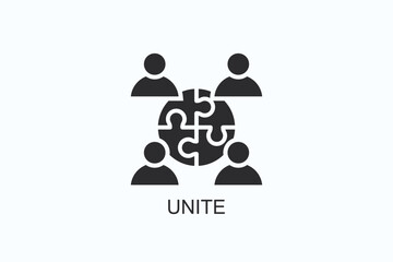 Unite Icon Or Logo Isolated Illustration