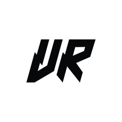 VR monogram logo design letter text name symbol monochrome logotype alphabet character simple logo