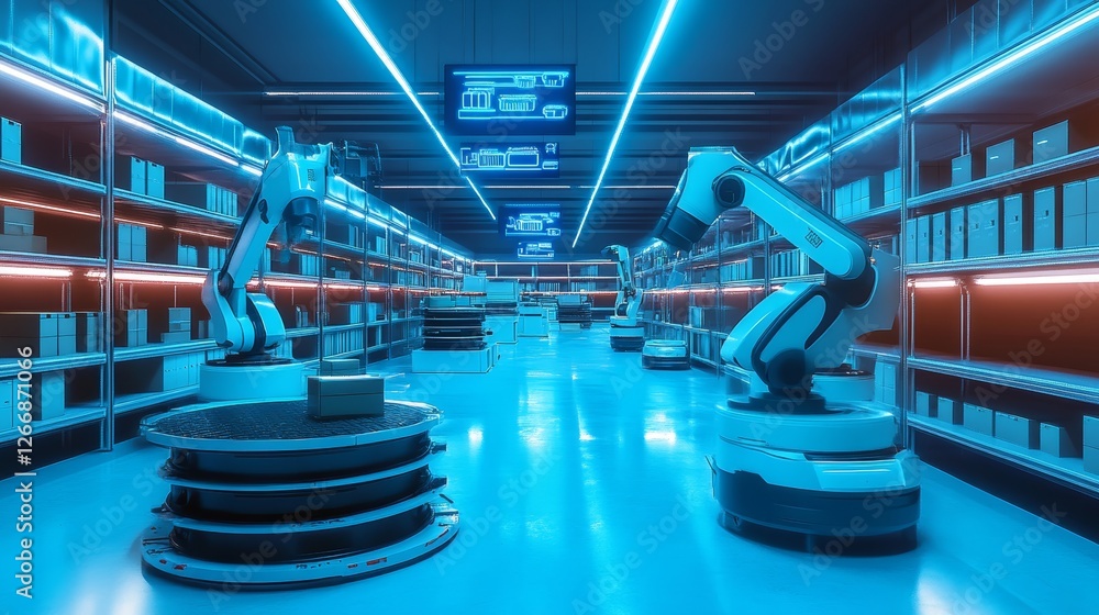 Poster smart warehouse management system using augmented reality technology to identify package picking and