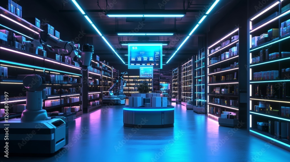 Poster smart warehouse management system using augmented reality technology to identify package picking and