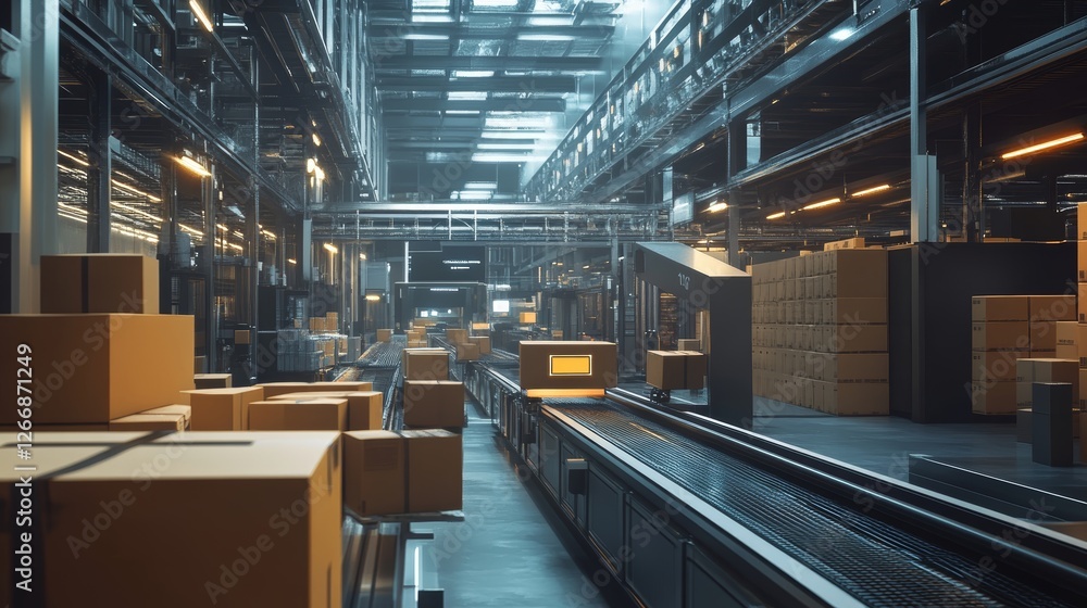 Poster smart warehouse management system using augmented reality technology to identify package picking and