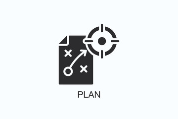 Plan Icon Or Logo Isolated Illustration