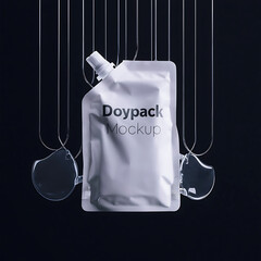 Blank doypack package mockup for product