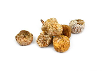 Dried Fig isolated on white background, clipping path, full depth of field