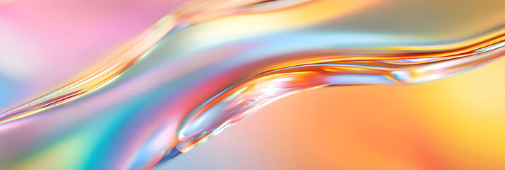 Abstract Pastel Wave: A Dreamy Digital Art