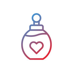 Obraz premium Potion of Love Elixir in Gradient Hues Design