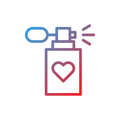 Scent of Love, Gradient Perfume Icon Design