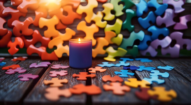 World autism awareness day concept. - Powered by Adobe