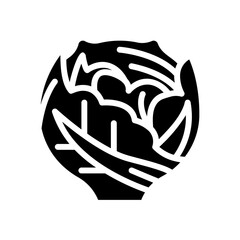 Cabbage Icon - Minimalist Simple Icon