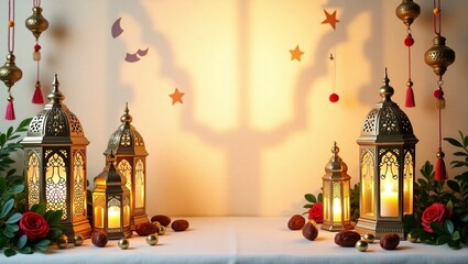 Obraz premium Ramadan background, Islamic background, Ramadan wallpaper, Eid background, Ramadan 