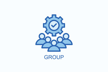 Group Icon Or Logo Isolated Illustration