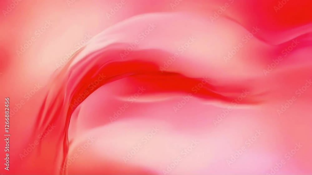 Poster elegant red fluid motion, abstract soft gradient background animation