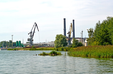 View of Svetlovskaya GRES-2. Svetly City, Kaliningrad Region