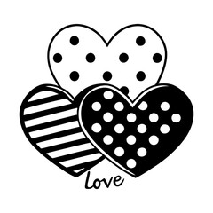 red heart on white background