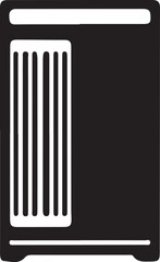 vector illustration of a set of black plastic pipes