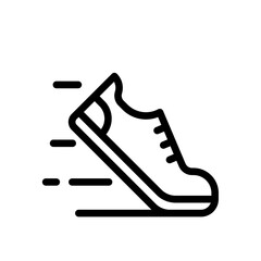 Running Shoes Icon - Minimalist Simple Icon