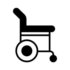 Wheel Chair Icon - Minimalist Simple Icon