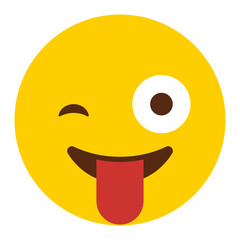 Winking Face With Tongue Icon - Minimalist Simple Icon