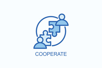 Cooperate Icon Or Logo Isolated Illustration