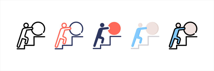 Struggle Multistyle Icon Set